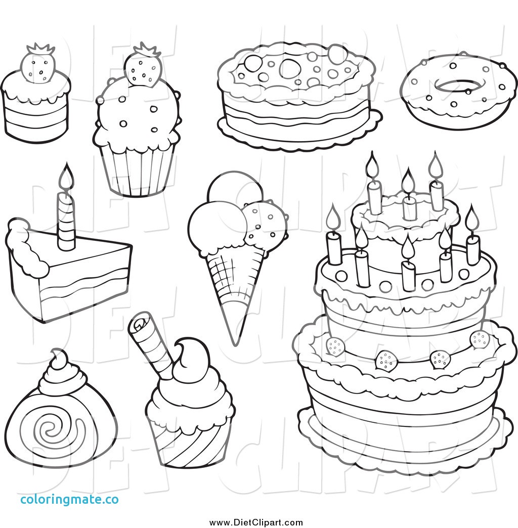Dessert Coloring Pages at GetColorings.com | Free printable colorings