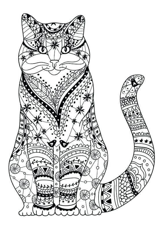 cat coloring detailed printable cats colouring getcolorings warrior