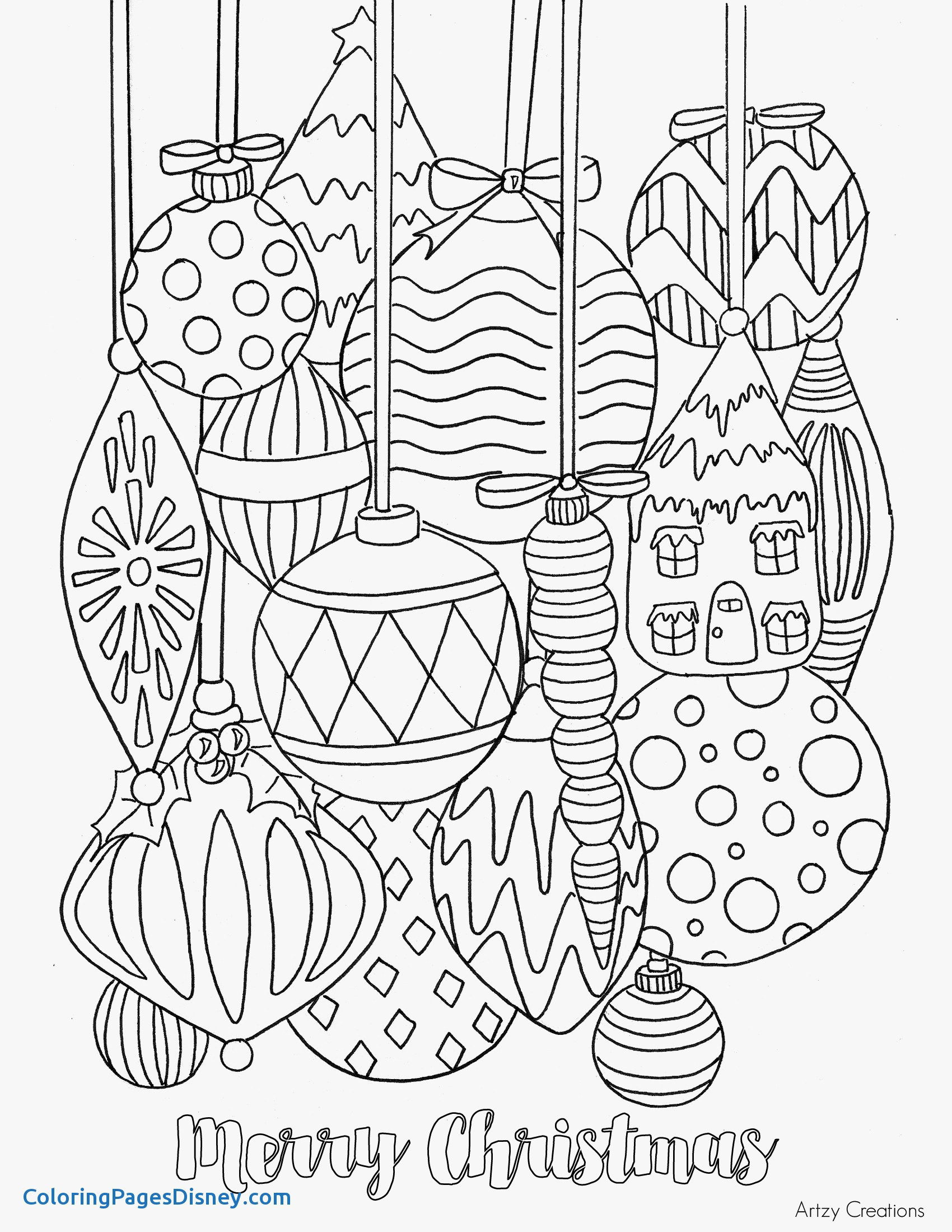 Detailed Christmas Coloring Pages at Free printable