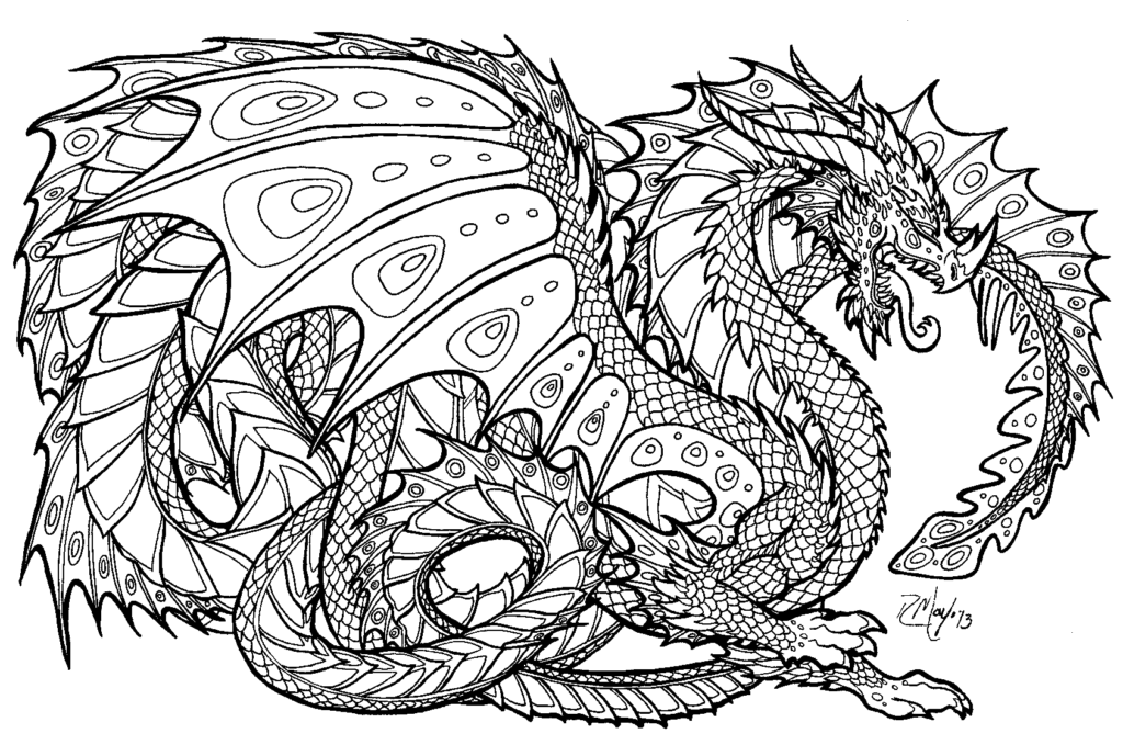 Detailed Coloring Pages Of Dragons At GetColorings Free Printable 