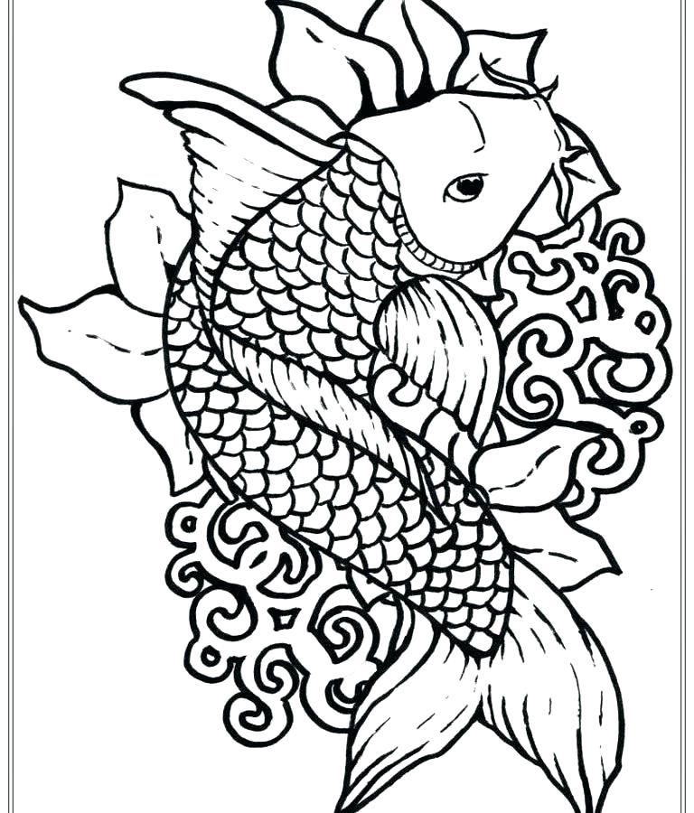 Detailed Fish Coloring Pages at GetColorings.com | Free printable