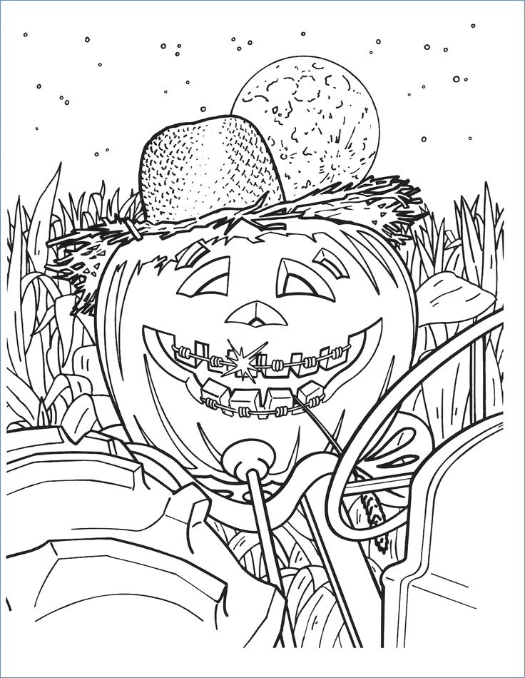 Detailed Halloween Coloring Pages at GetColorings.com | Free printable
