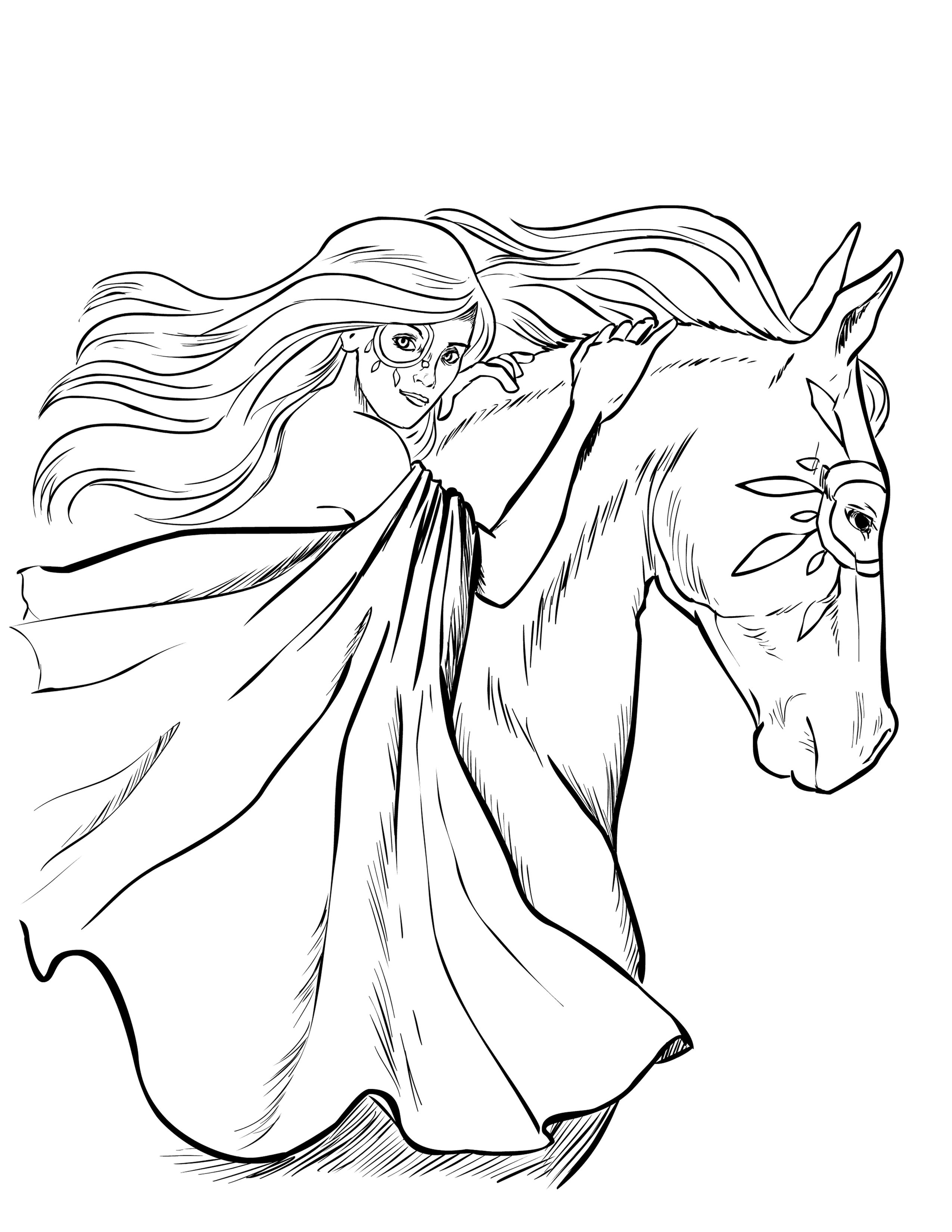 Detailed Horse Coloring Pages at GetColorings.com | Free printable