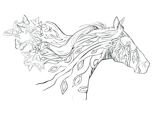 coloring horse detailed getcolorings printable realistic