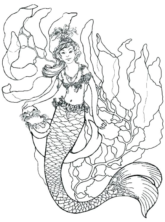 Detailed Mermaid Coloring Pages at GetColorings.com | Free ...