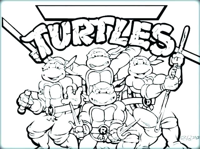 A detailed turtle coloring page of a fun-loving turtle from GetColorings.com