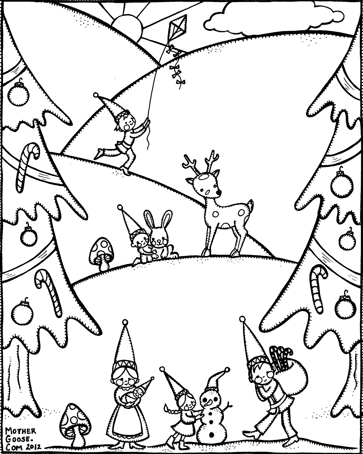 Detailed Winter Coloring Pages at GetColorings.com | Free printable