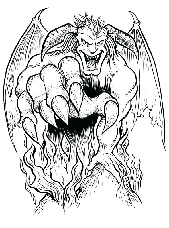 Anime Devil Coloring Pages - inanz3000
