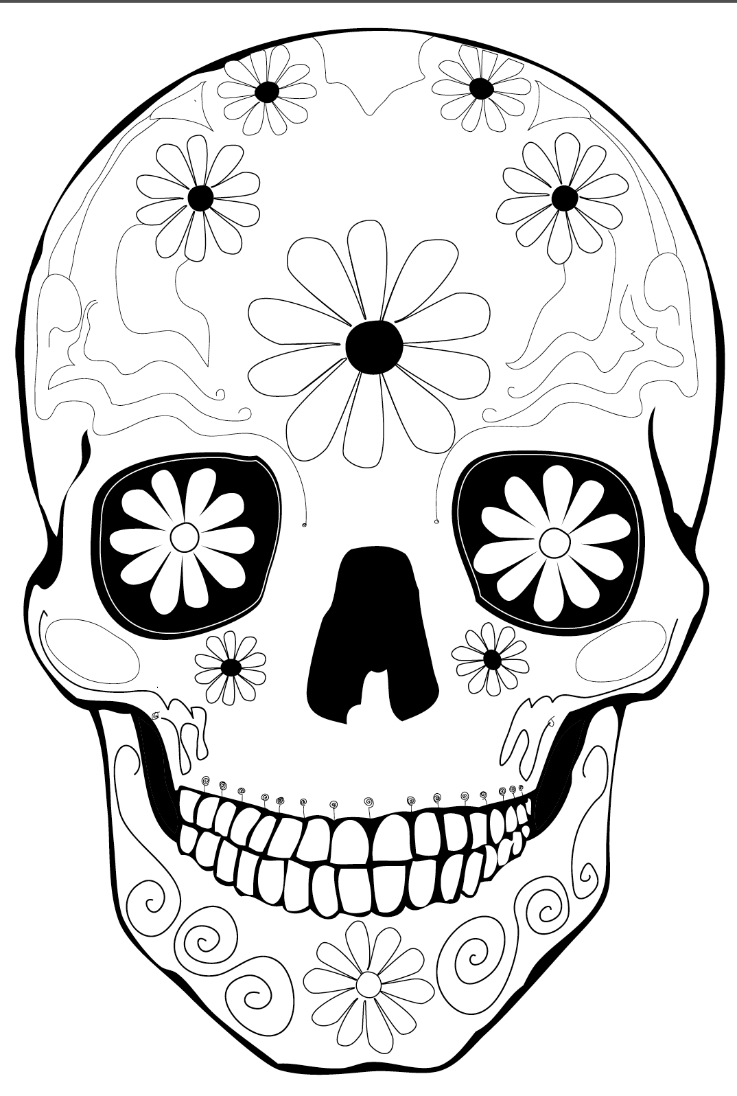 Dia De Los Muertos Coloring Pages Pdf At GetColorings Free