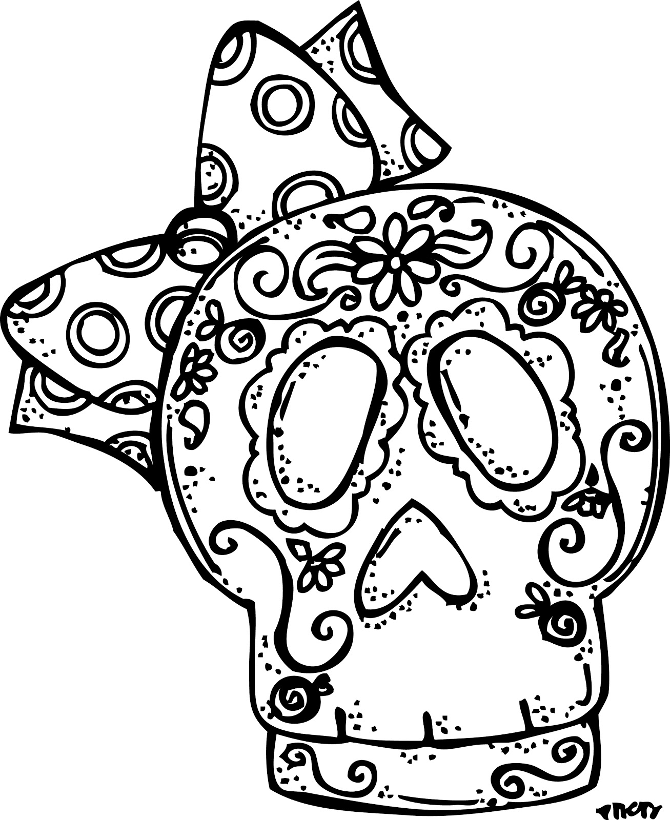 Dia De Los Muertos Skeleton Coloring Pages at GetColorings.com | Free