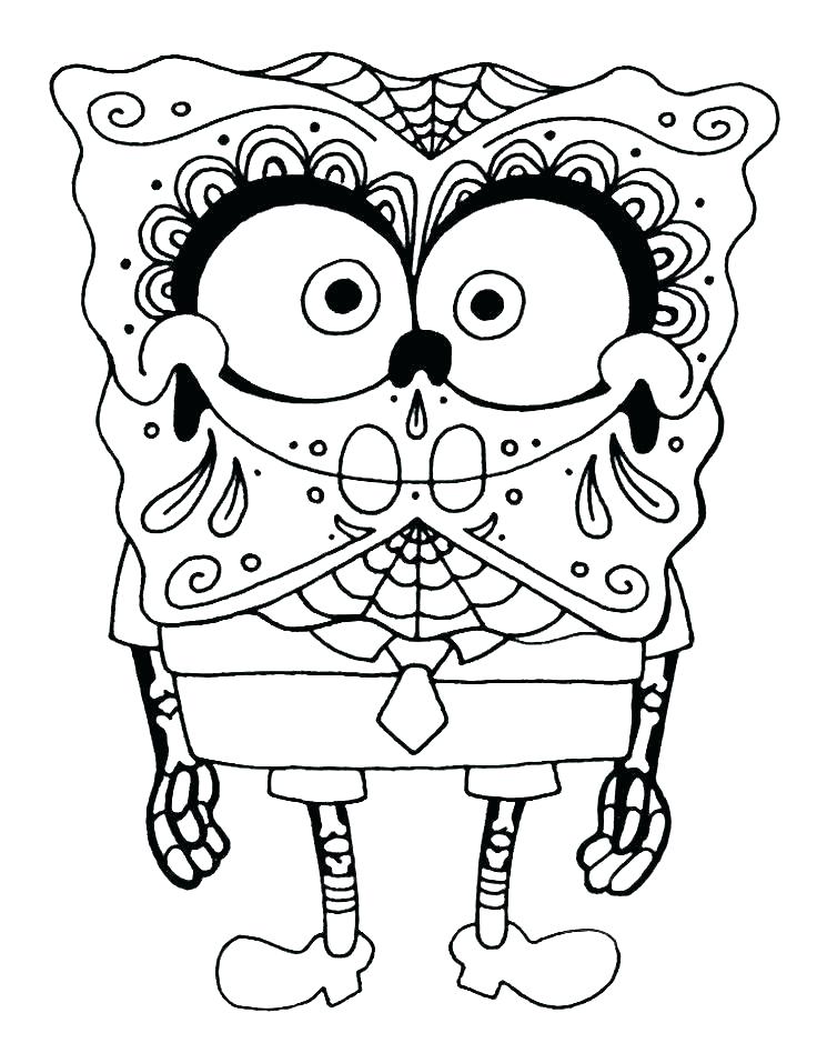 Dia De Los Muertos Skeleton Coloring Pages at GetColorings com Free