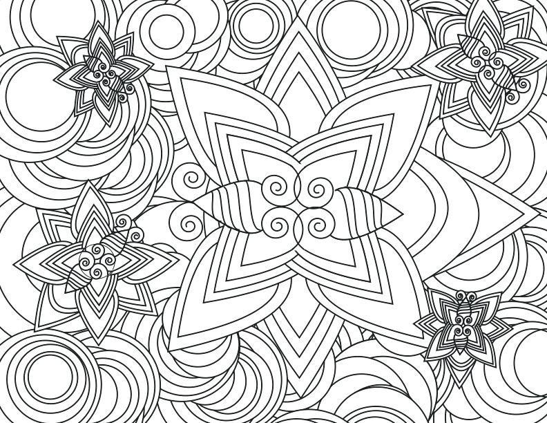 10 Hard Abstract Coloring Pages for an Artistic Challenge