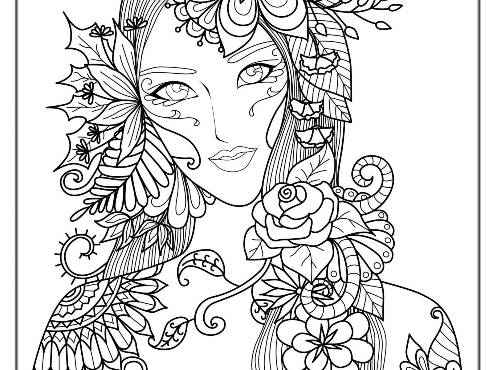 Difficult Christmas Coloring Pages For Adults At GetColorings 