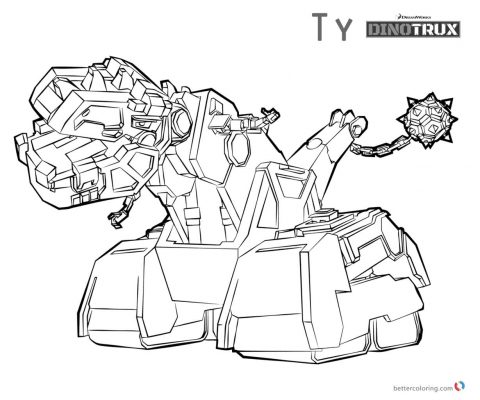 Dinotrux Coloring Pages at GetColorings.com | Free printable colorings