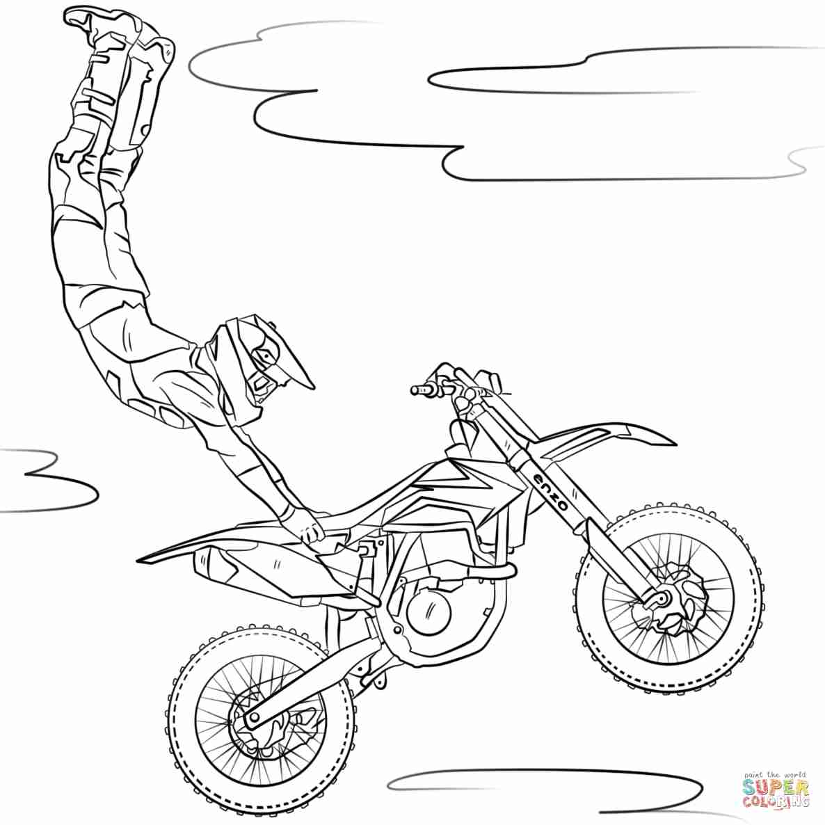 Free Printable Dirt Bike Color Pages
