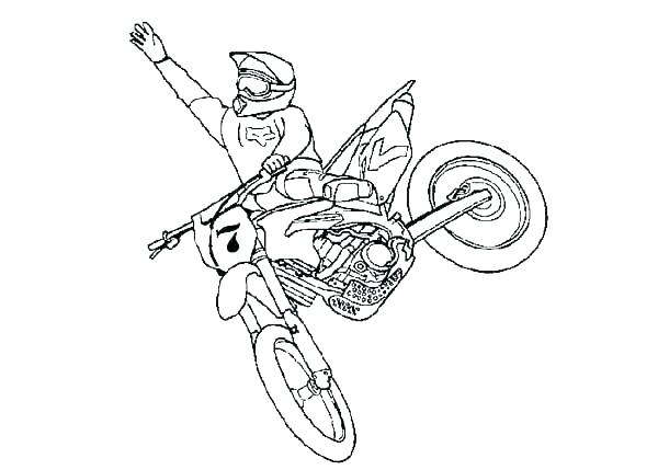 Dirt Bike Colouring Pages To Print At GetColorings Free Printable 