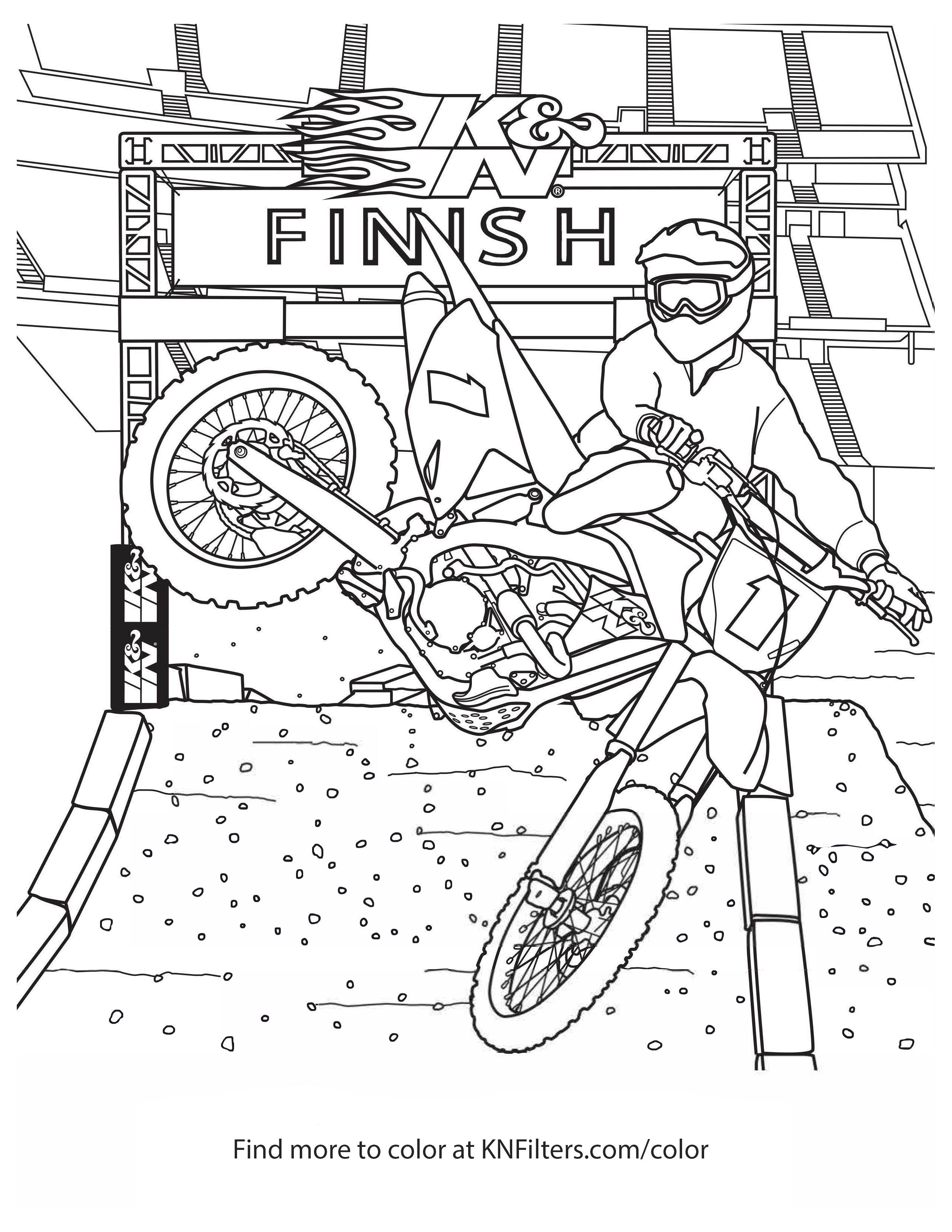 Dirt Bike Colouring Pages To Print At GetColorings Free Printable 