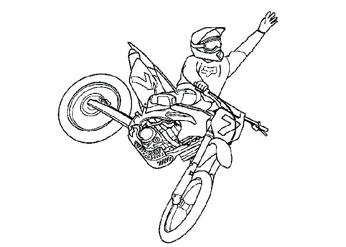 Dirt Bike Colouring Pages To Print At GetColorings Free Printable 