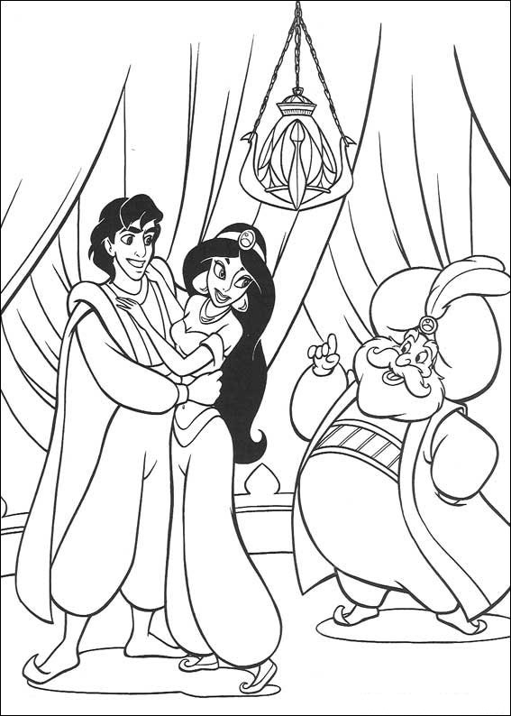 Disney Coloring Pages Aladdin At GetColorings.com | Free Printable ...