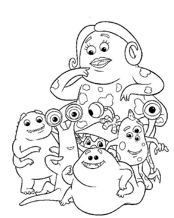Boo Monsters Inc Coloring Pages at GetColorings.com | Free printable