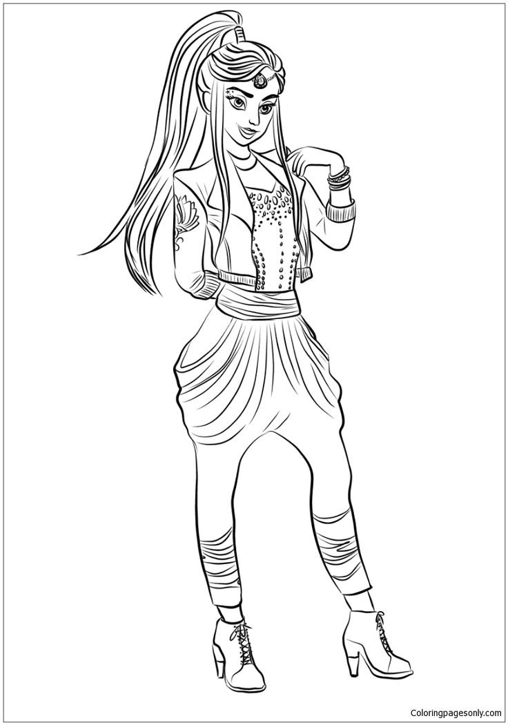 Disney Descendants Evie Coloring Pages At GetColorings Free 