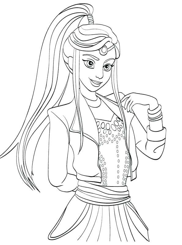 Disney Descendants Evie Coloring Pages at GetColorings.com ...