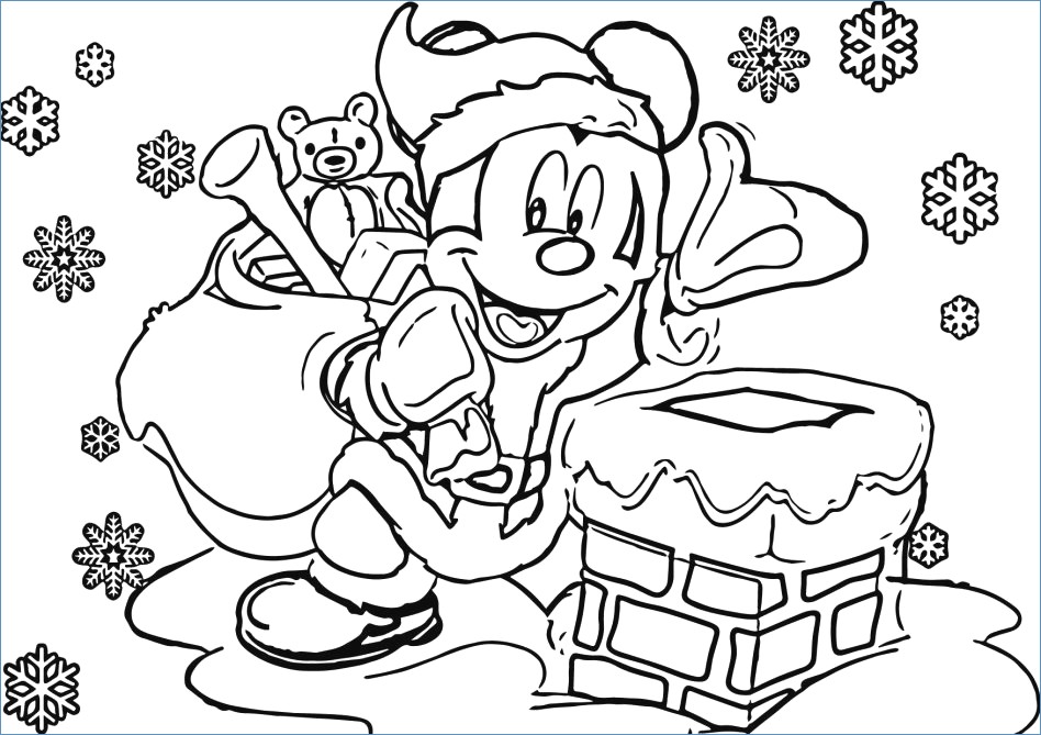 Disney Merry Christmas Coloring Pages at