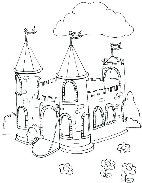 Disney Princess Castle Coloring Pages at Free