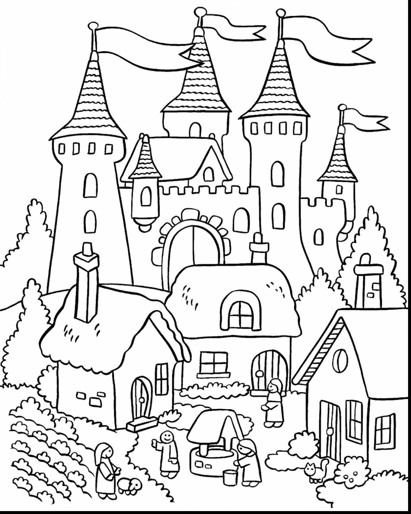 Disney Princess Castle Coloring Pages At GetColorings Free 