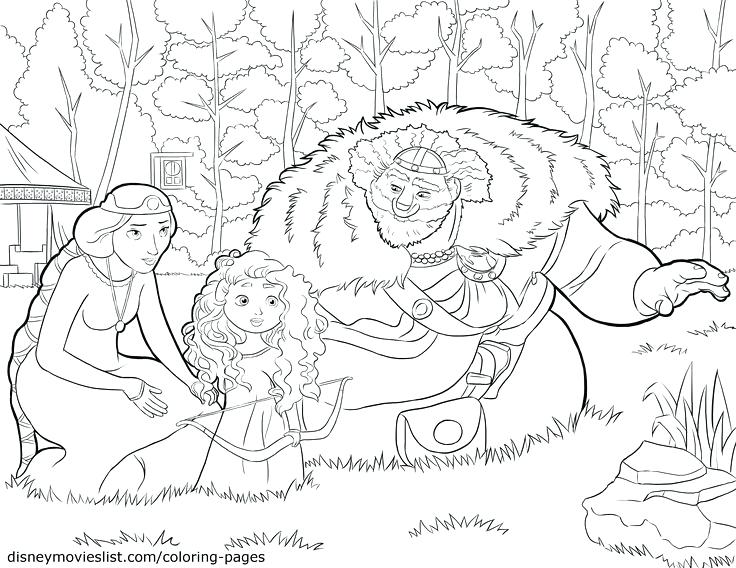 disney brave princess coloring pages free