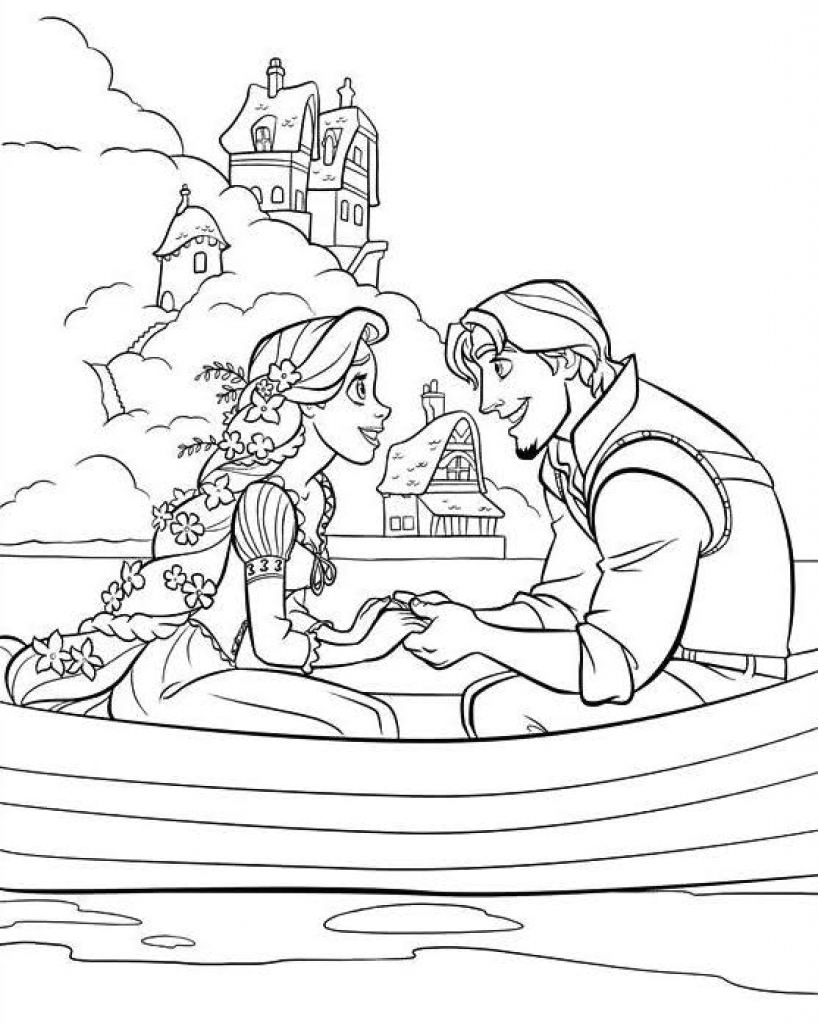 Disney Princess Tangled Coloring Pages At GetColorings Free 