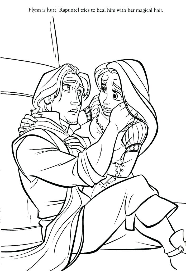 Disney Princess Tangled Coloring Pages At Free