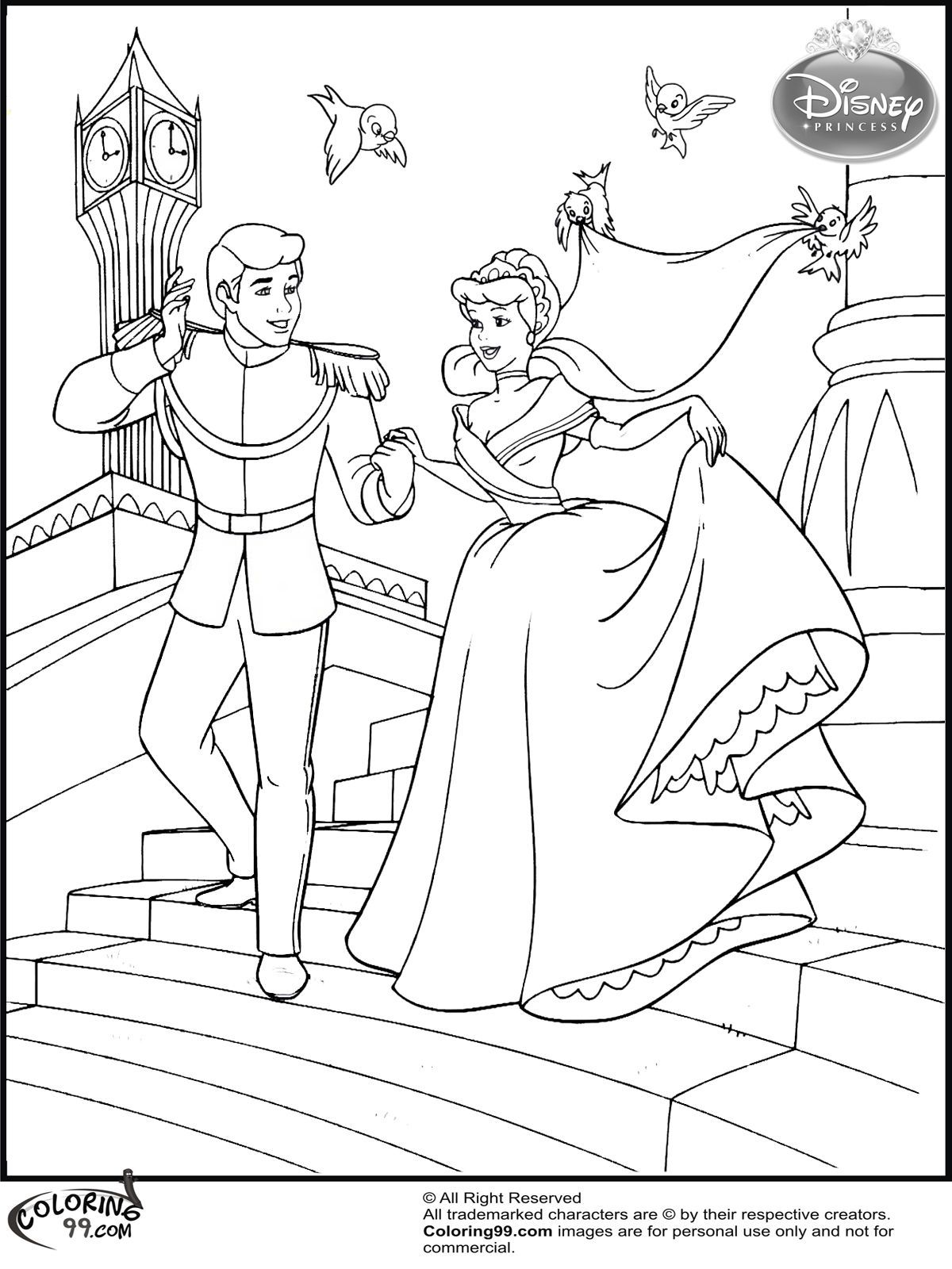Disney Princess Wedding Coloring Pages at GetColorings.com ...