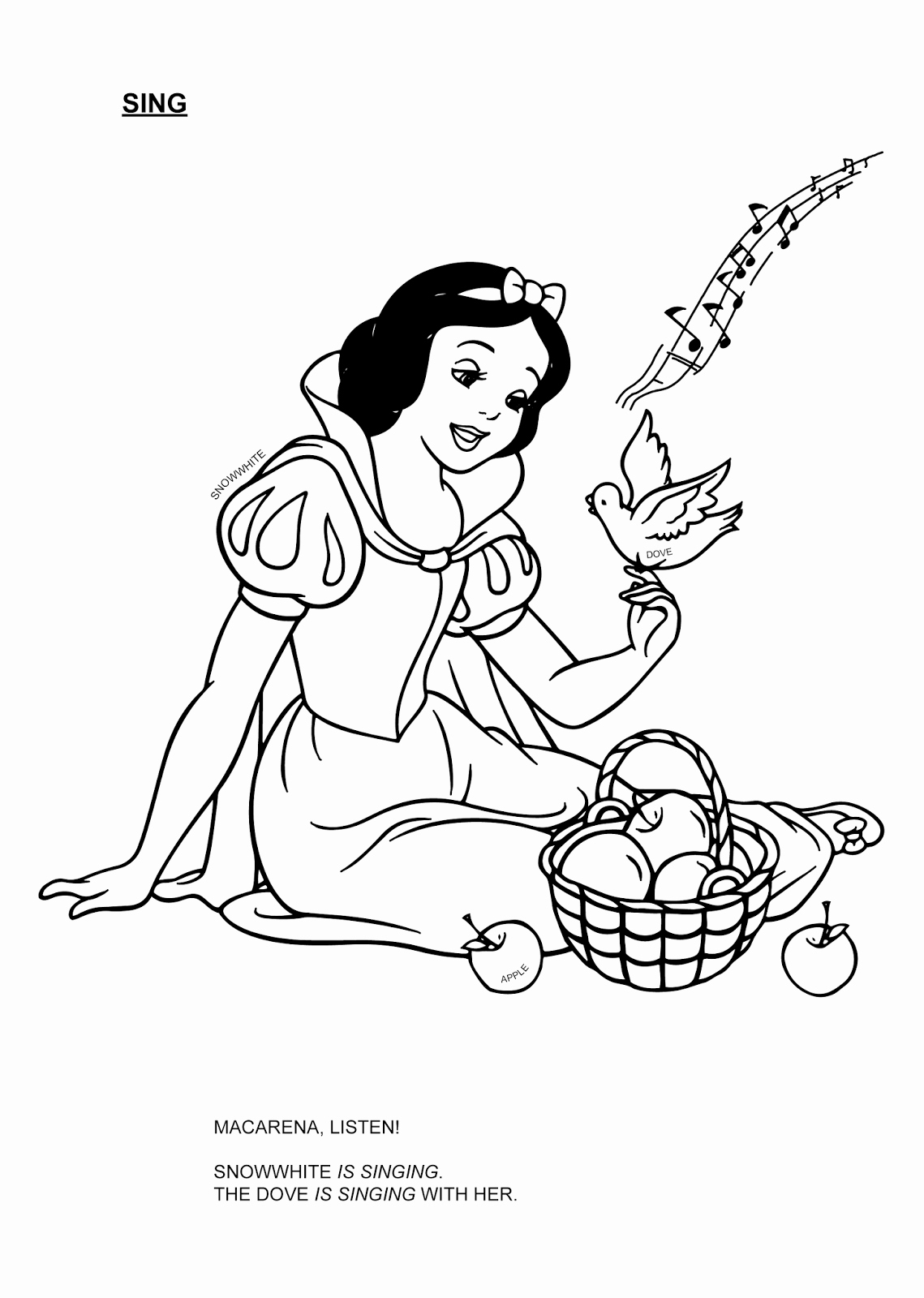 Disney Princess Winter Coloring Pages at GetColorings.com | Free