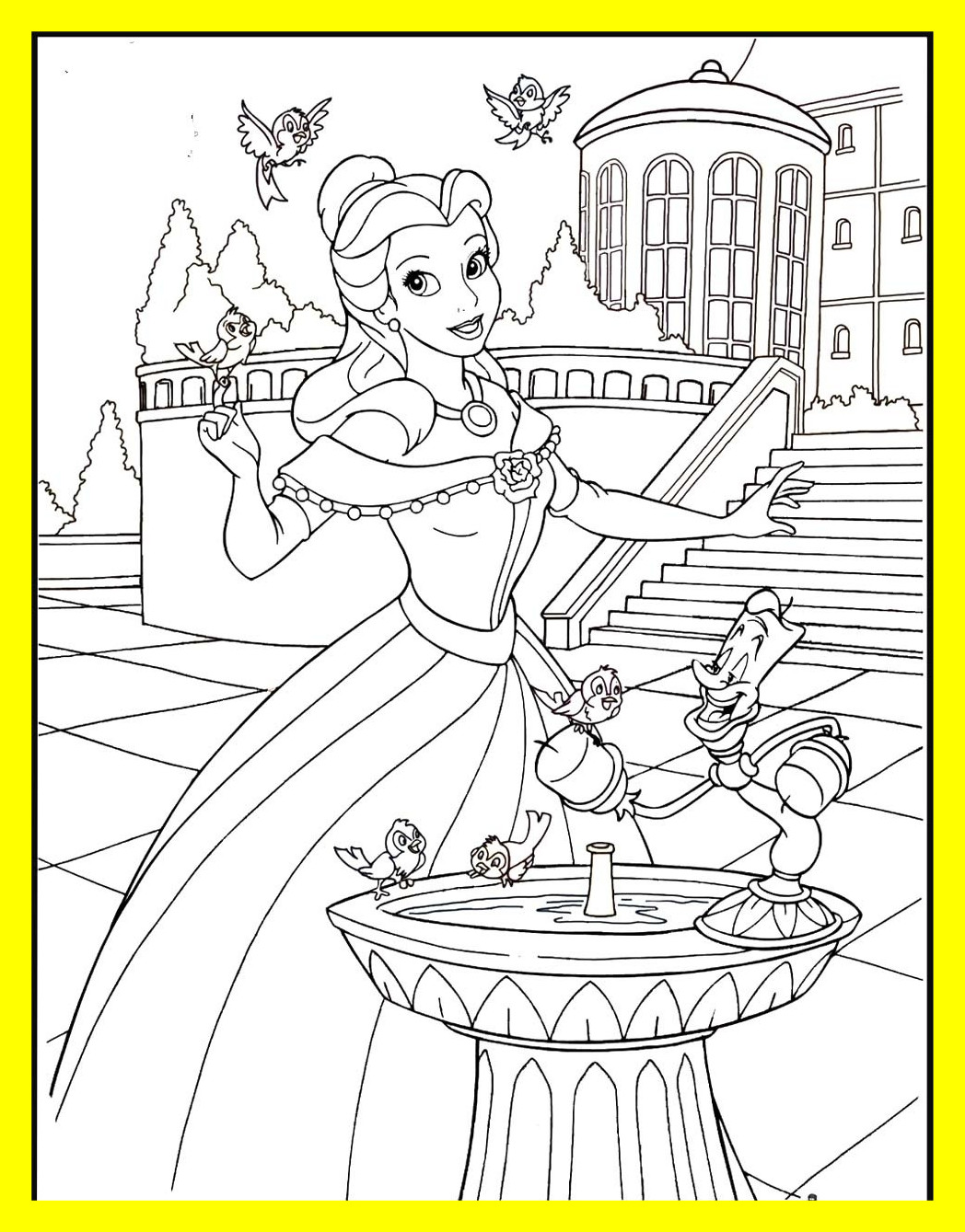 Disney Princess Winter Coloring Pages at GetColorings.com | Free