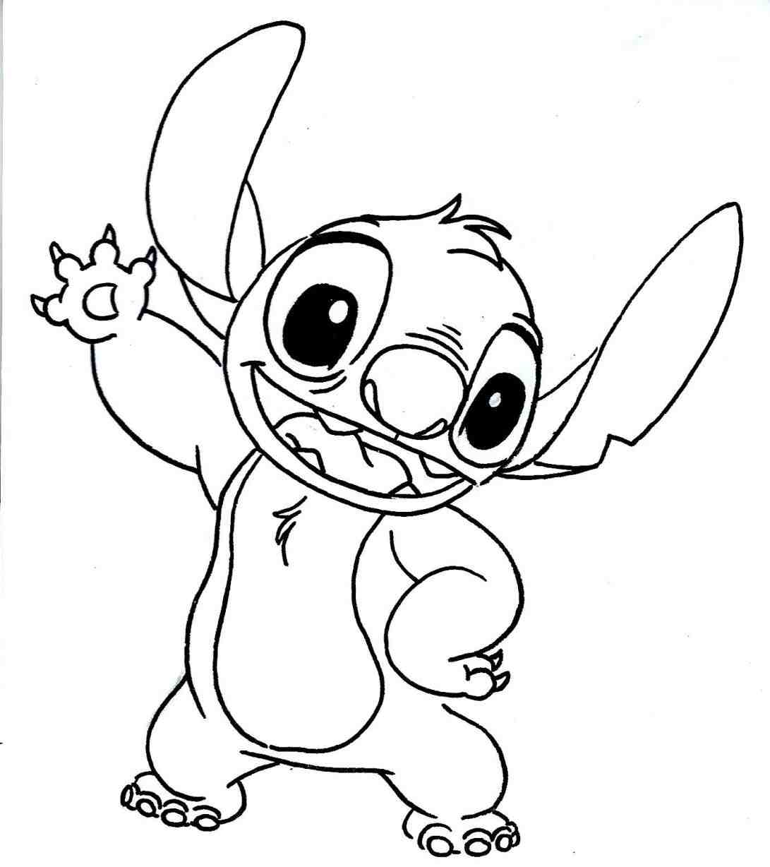 Disney Stitch Coloring Pages at Free