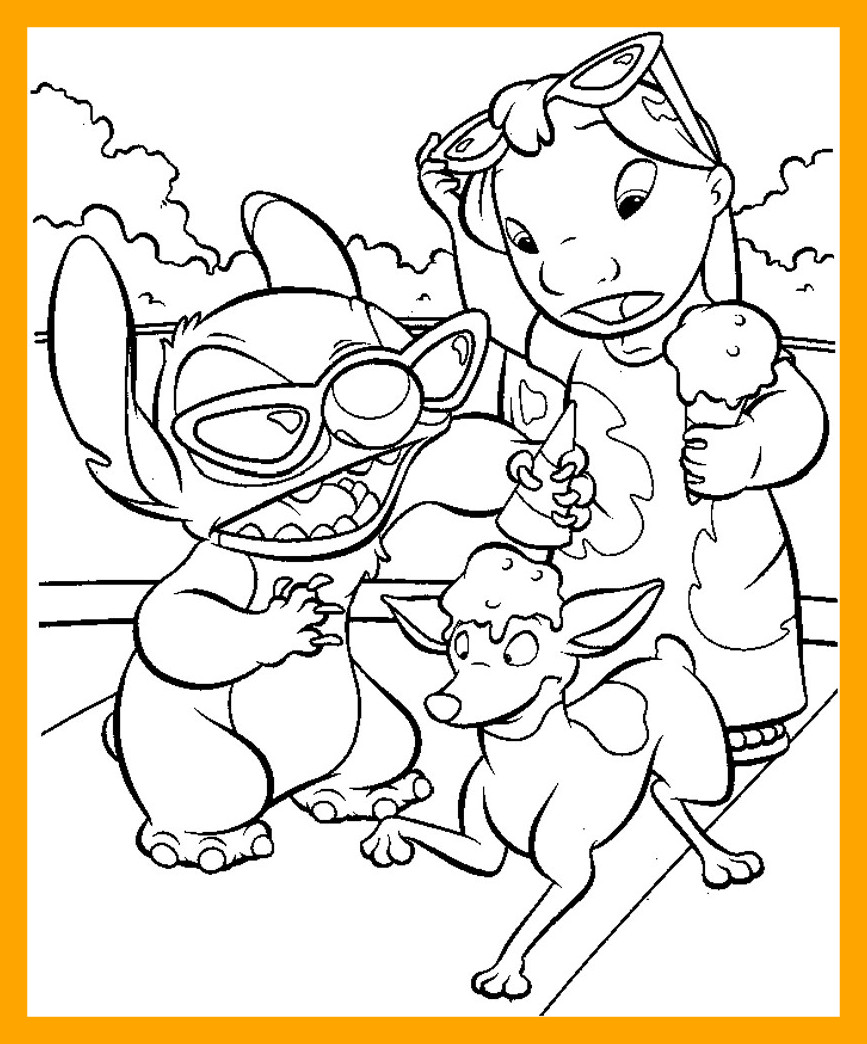 Disney Stitch Coloring Pages at GetColorings.com | Free printable