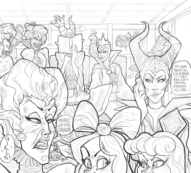 Disney Villains Coloring Pages at GetColorings.com | Free printable