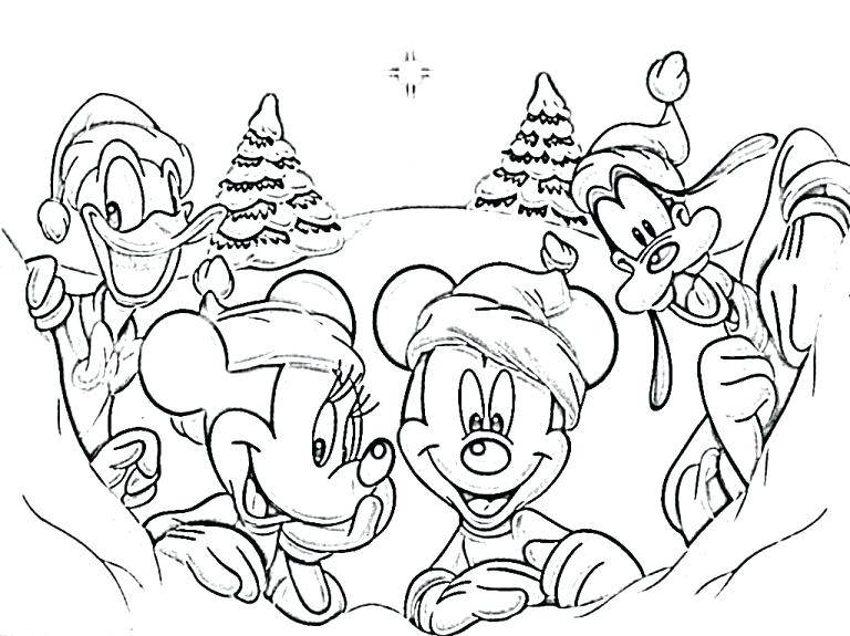 10 Magical Disney Winter Coloring Pages for the Holidays