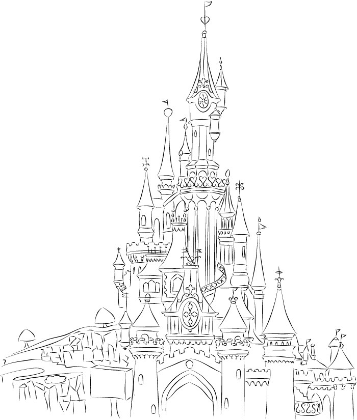 Disneyland Castle Coloring Pages at GetColorings.com | Free printable