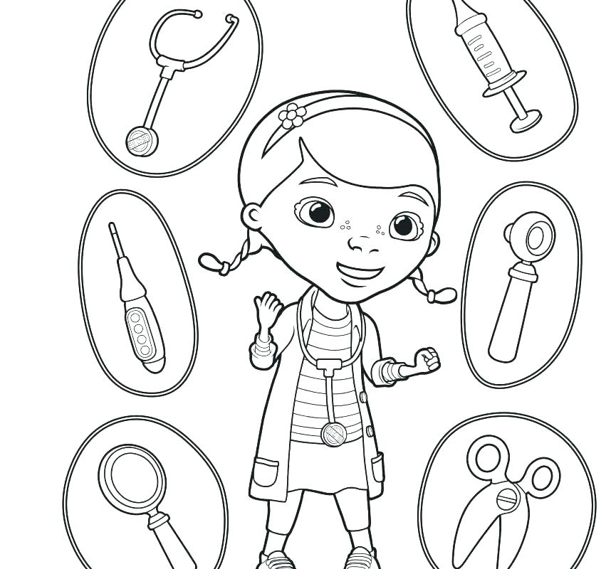Doc Mcstuffins Halloween Coloring Pages at Free