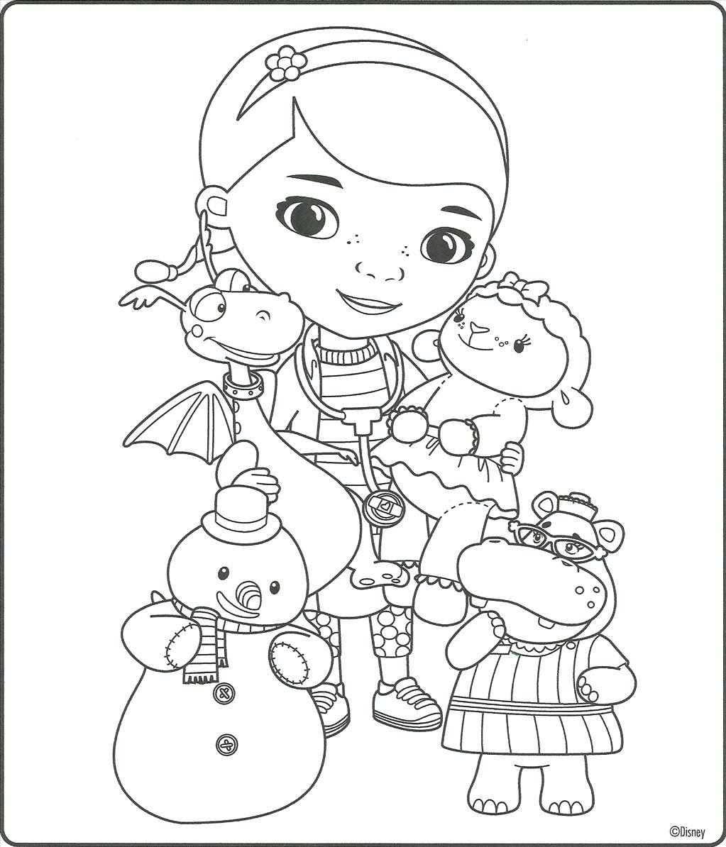 Doc Mcstuffins Lambie Coloring Pages at GetColorings.com | Free