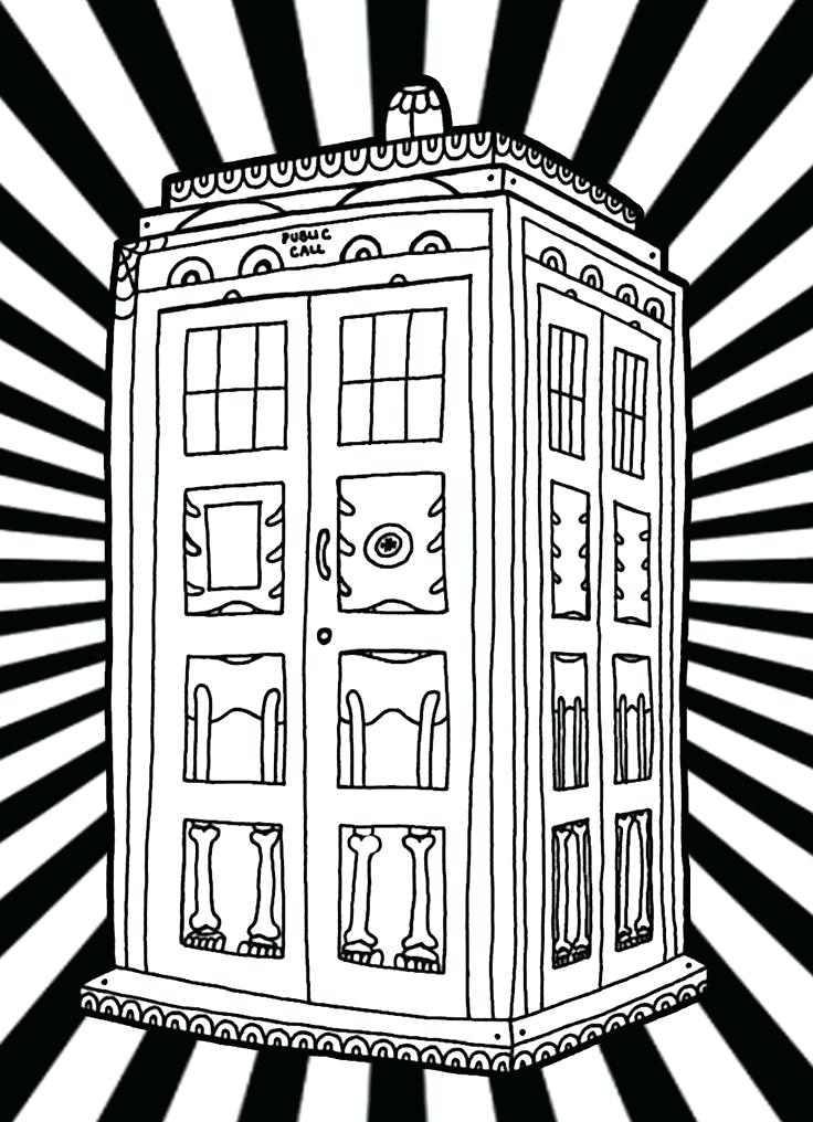 Doctor Who Coloring Pages Tardis at Free printable