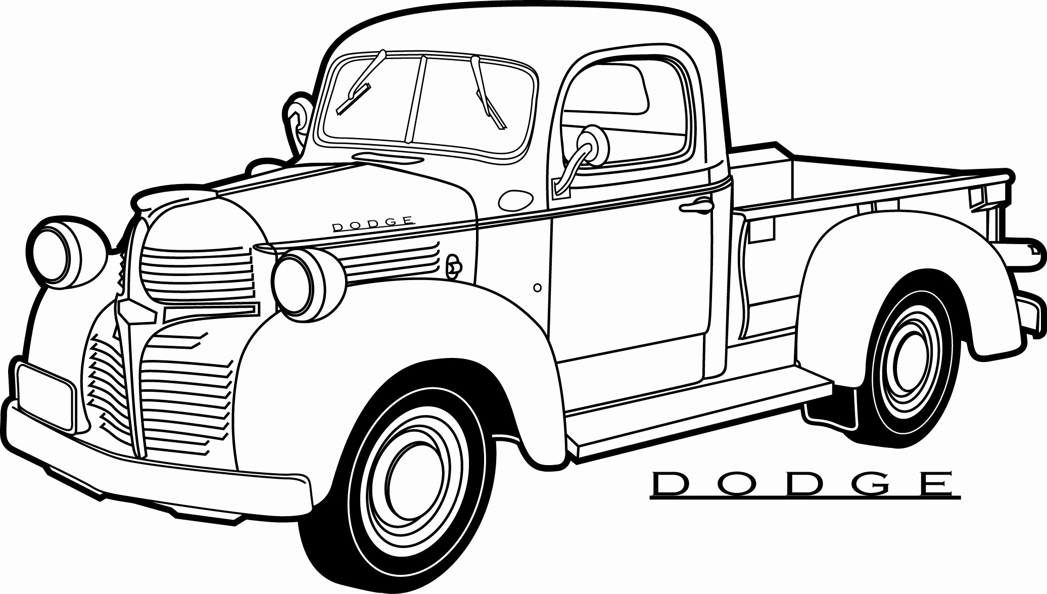 Dodge Truck Coloring Pages At GetColorings Free Printable 