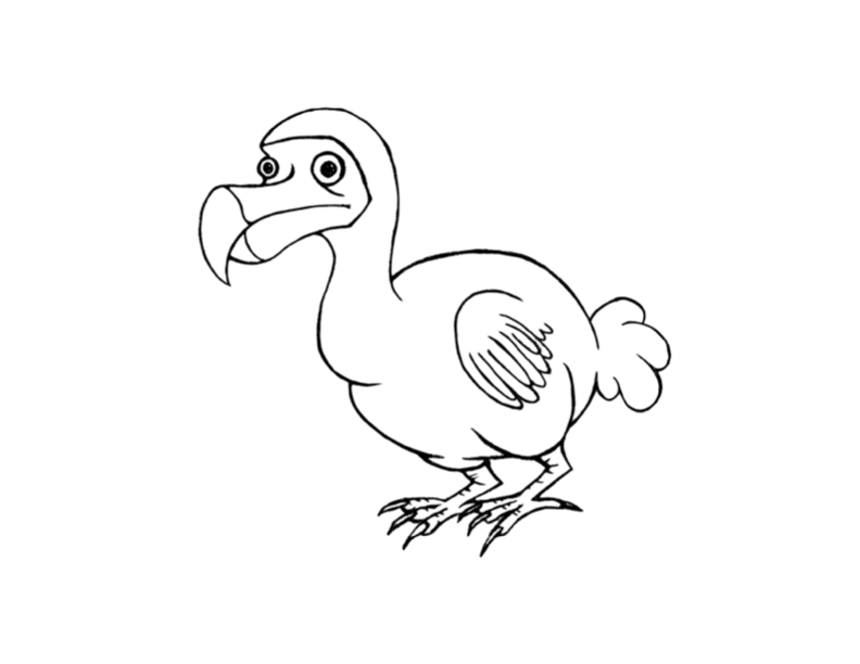 Dodo Bird Coloring Page at GetColorings.com | Free printable colorings