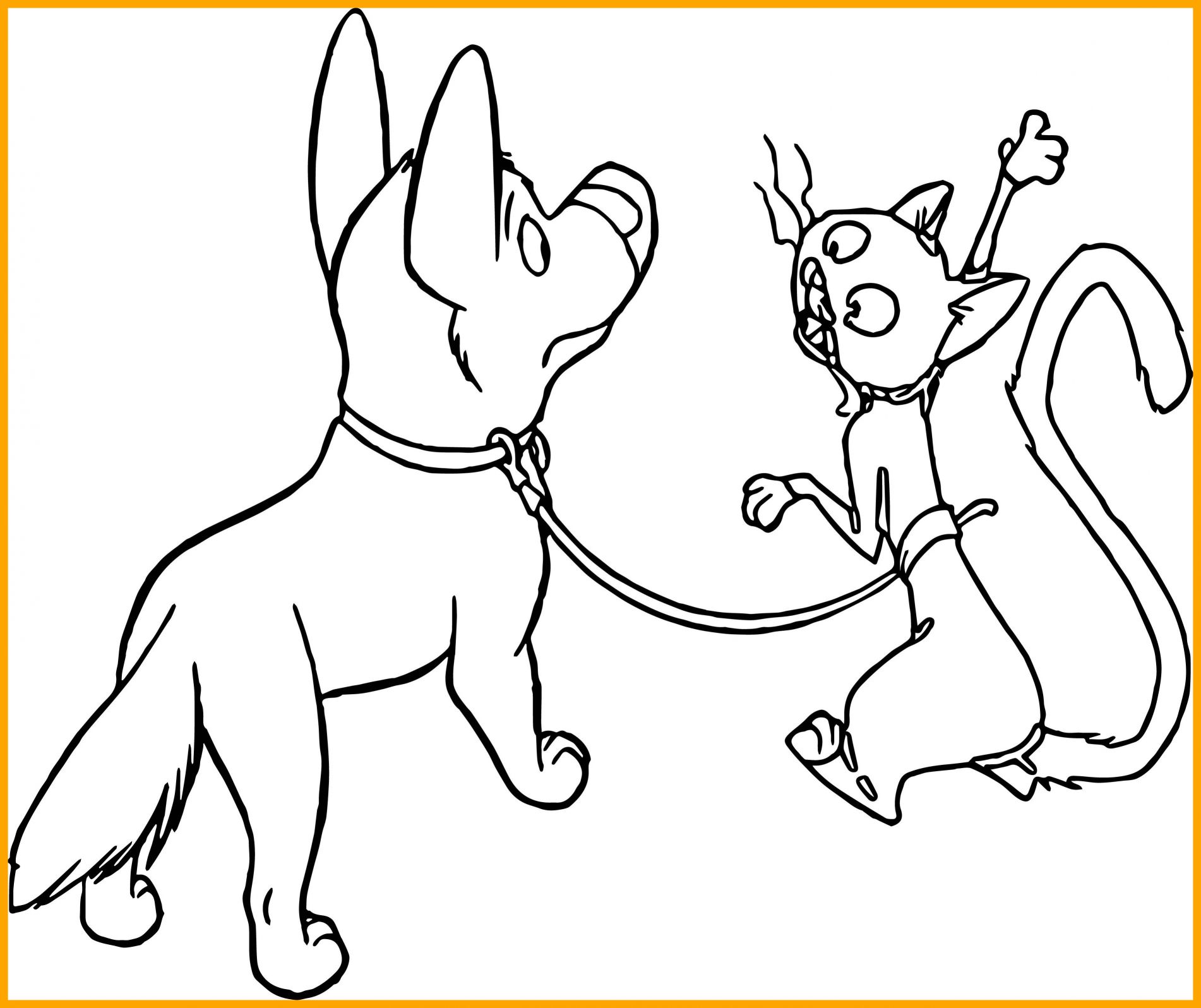 Dog And Cat Coloring Pages Printable at GetColorings.com | Free