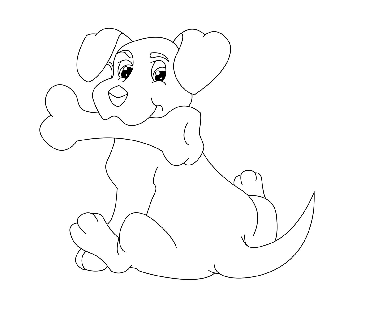 Dog Bone Coloring Page At GetColorings Free Printable Colorings 