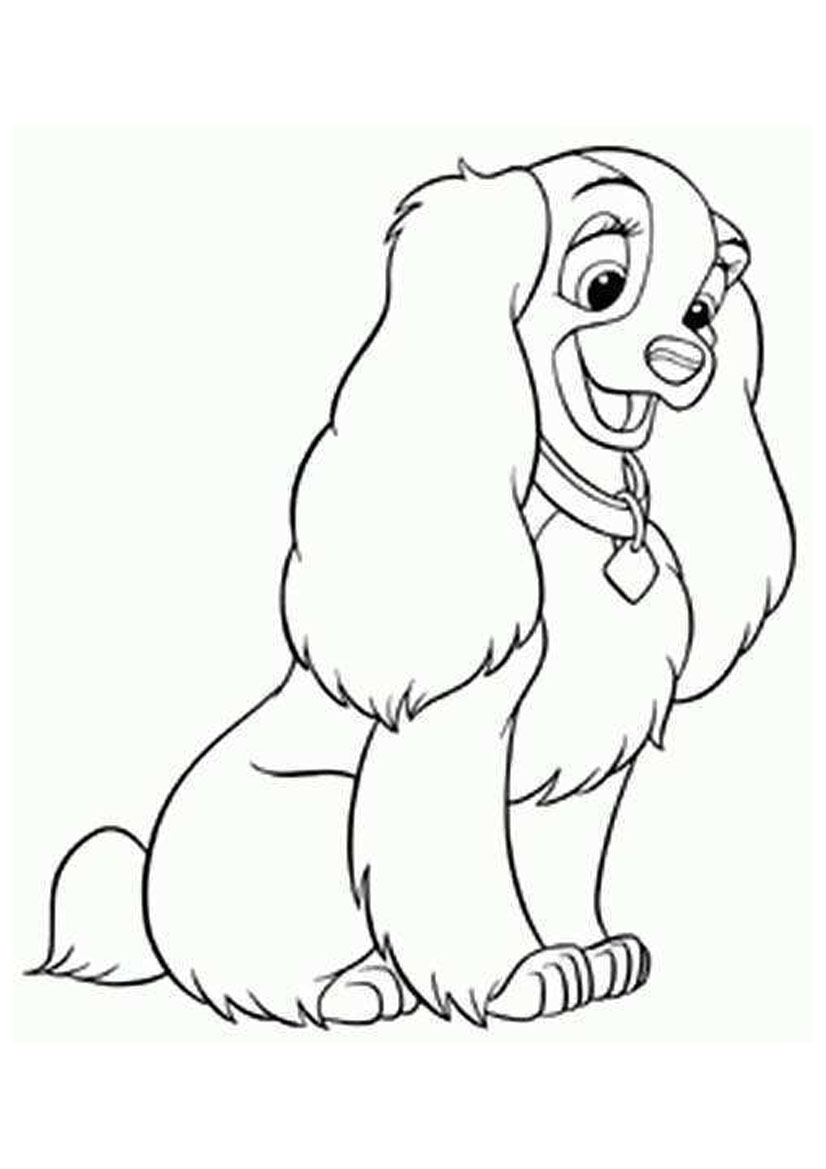 Dog Cartoon Coloring Pages at GetColorings.com | Free printable