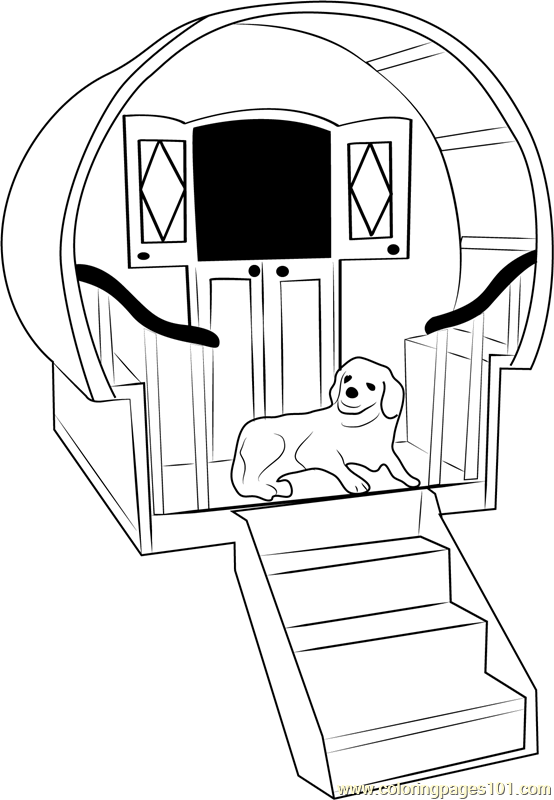 Dog House Coloring Page at GetColorings.com | Free printable colorings