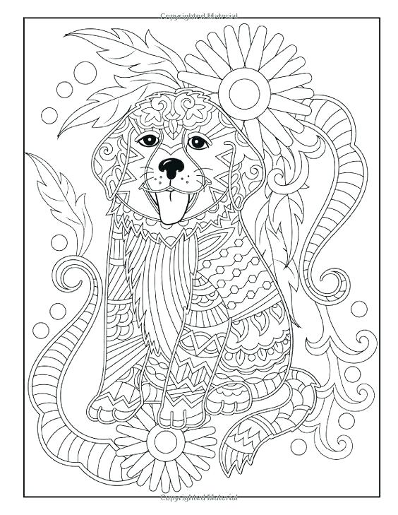 Dog Mandala Coloring Pages at GetColorings.com | Free printable